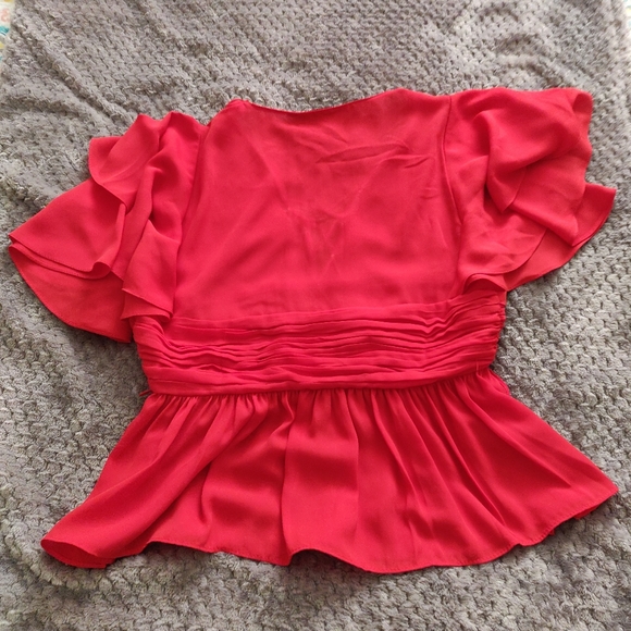 Zara Romantic Red Blouse - Picture 4 of 6
